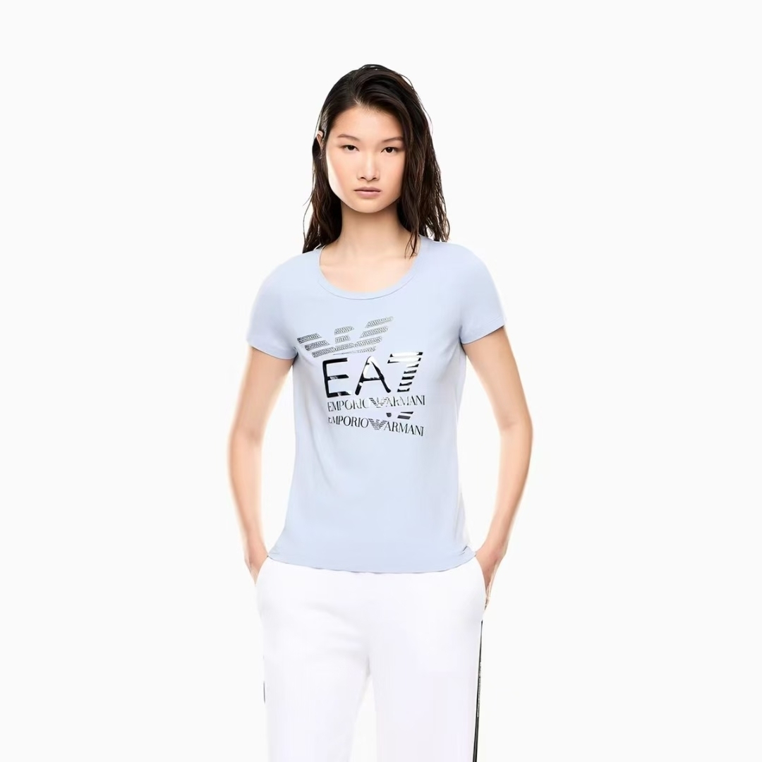 ARMANI LOGO 燙閃石 女款 Tee
