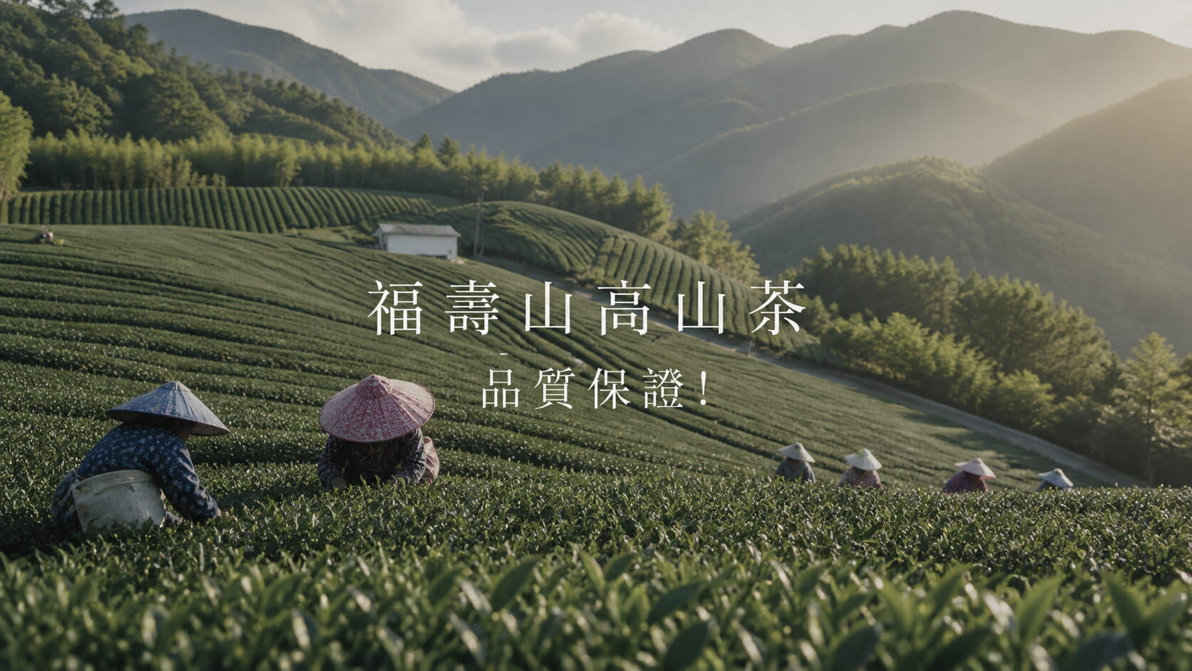 福壽山茶乾葉片與茶湯色澤對比展示