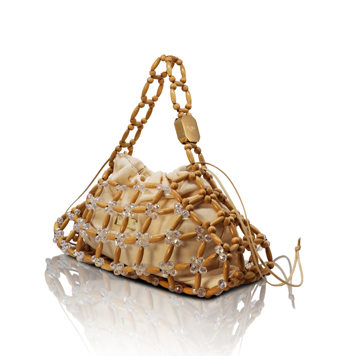 1PO0506-037 [PALERA MILANO] Wood Net Hobo #BGWNHO-WC10DB (EU)