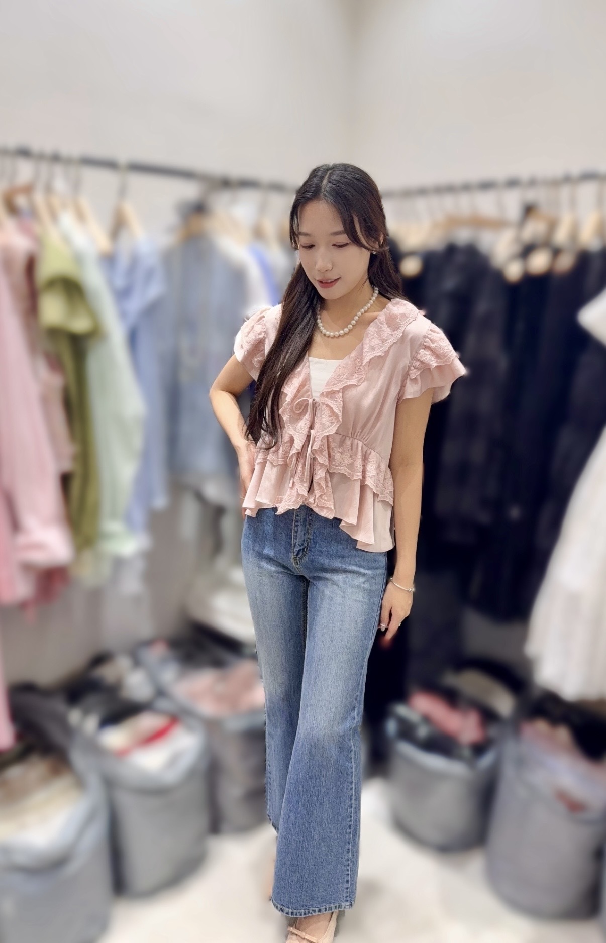 JE16  牛仔褲👖 S腰28 HIP37 M腰30 HIP39 L腰32 HIP41 長39.5 $519[一口價]