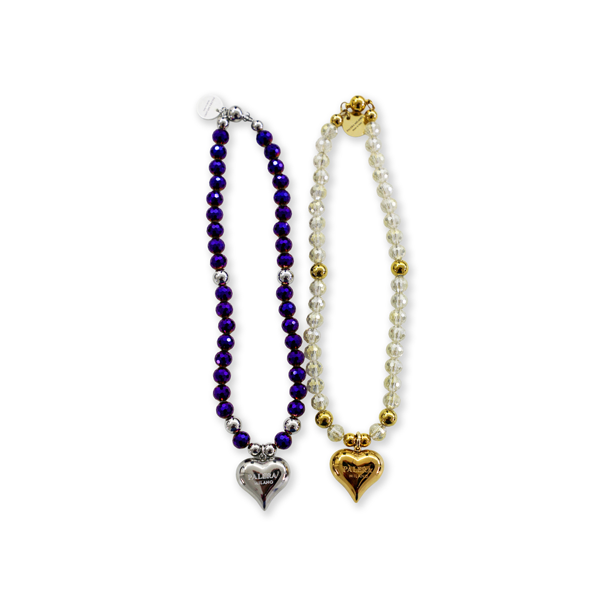 1PO0506-036 [PALERA MILANO] Necklace Crystal Heart #JWCNCH-CR10AM (EU)