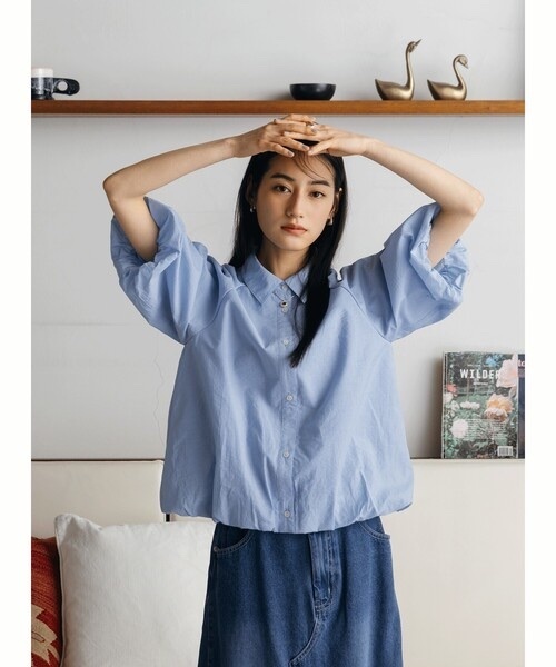 CITEN / Balloon Sleeve Short Shirt
