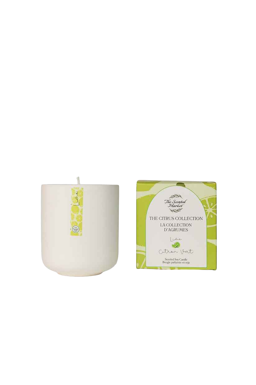【The Scented Market】清爽青檸香氛大豆蠟燭 10oz｜Citrus Collection - Lime Soy Wax Candle 10oz  青檸