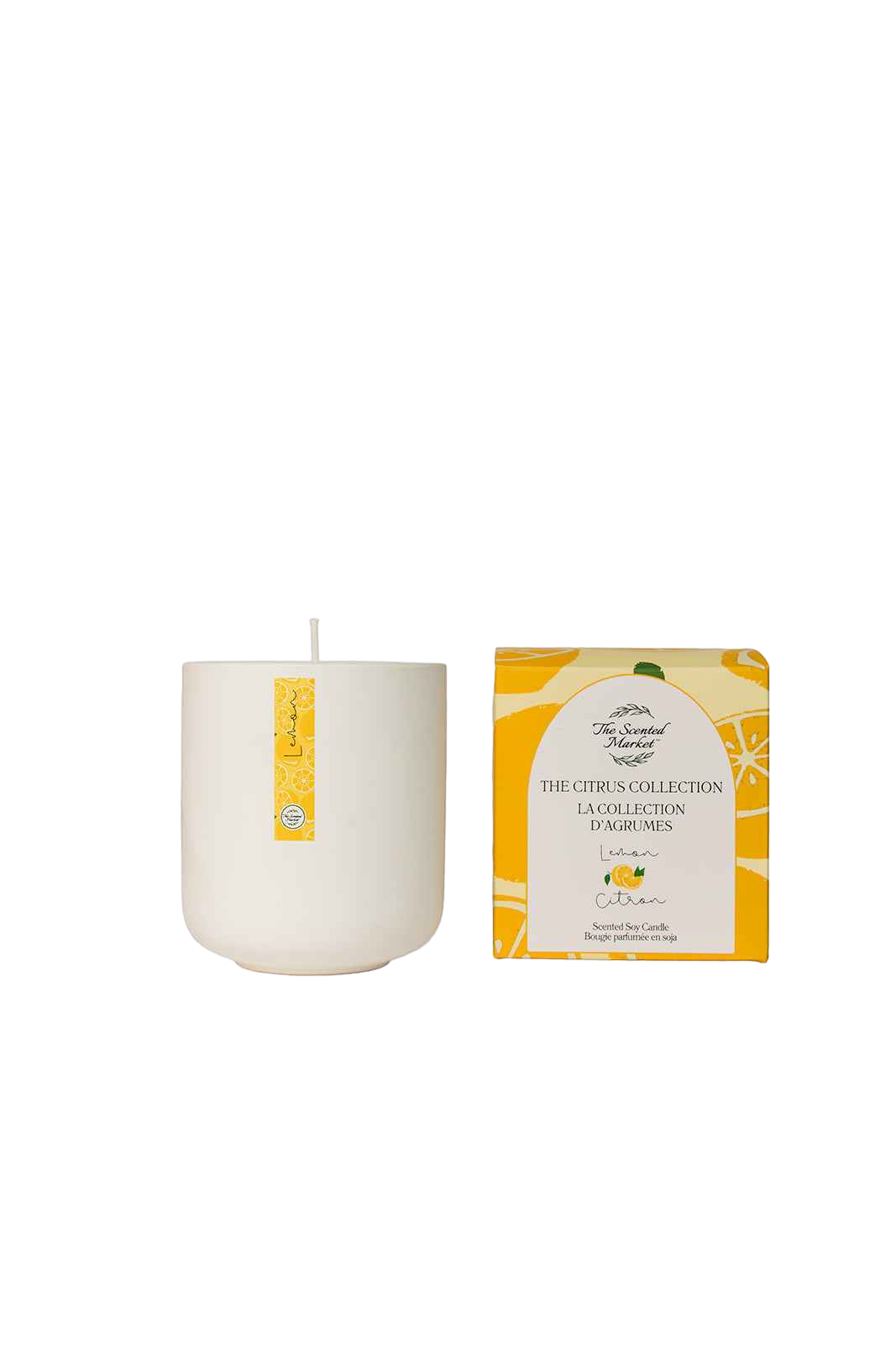 【The Scented Market】清新檸檬香氛大豆蠟燭 10oz｜Citrus Collection - Lemon Soy Wax Candle 10oz  檸檬