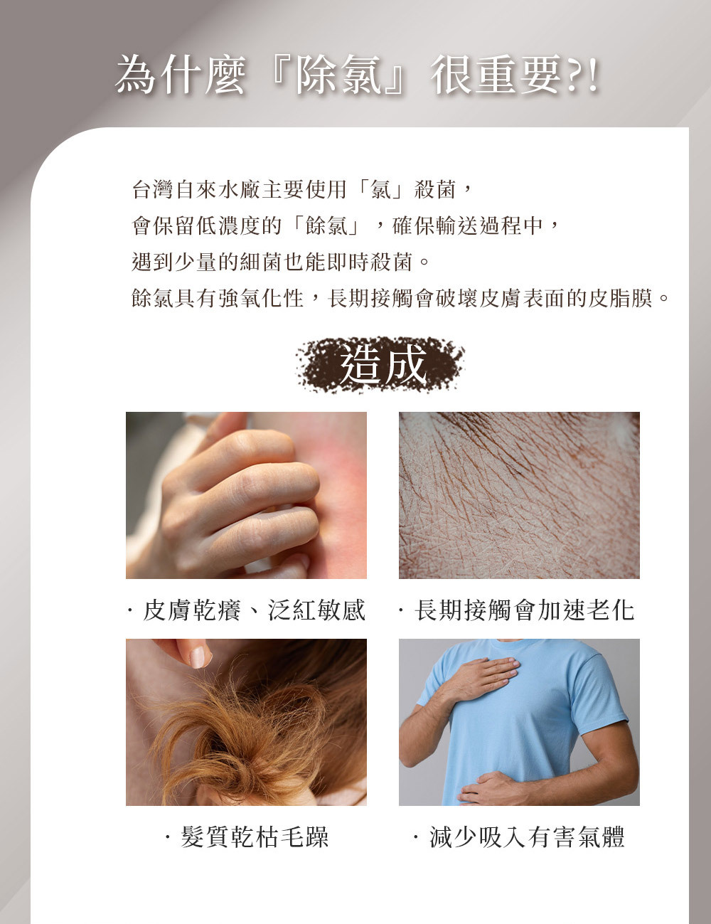 LOLAT單段雙過濾除氯蓮蓬頭-奶茶色HS601KG產品介紹4。