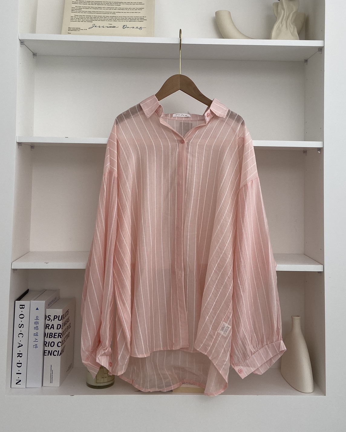 法朵Fado shop｜清爽直條紋透膚襯衫 3725012 四色