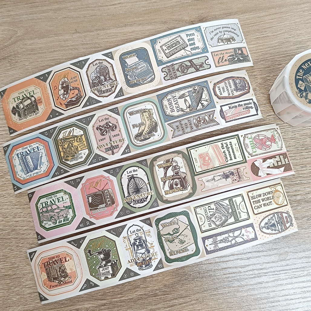 樂意Loi．下一段旅程 4cm割型燙金模造紙膠帶<整捲/分裝>