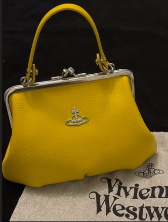 LYS01712 Vivienne Westwood 餃子手拎斜孭袋檸檬黃