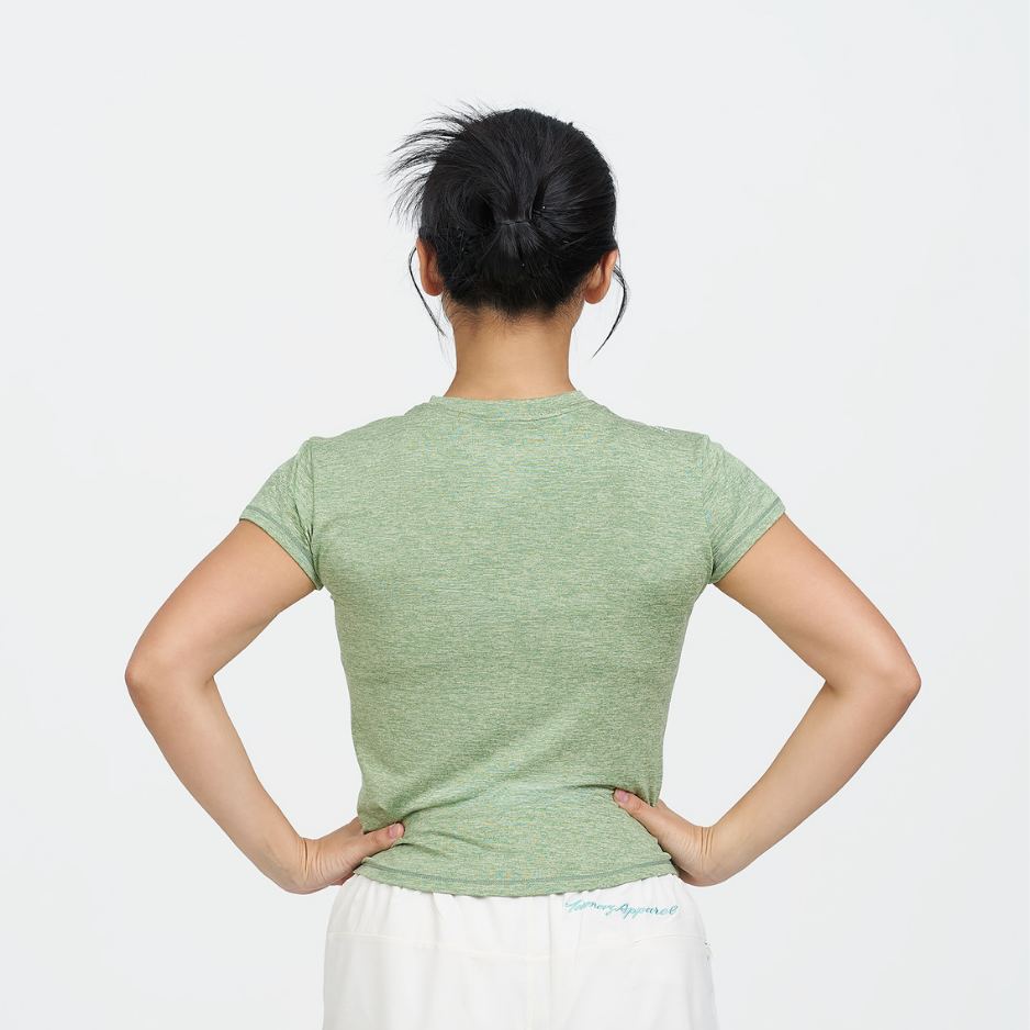 Tumaz Classic Heather Female Tee  (Basalt Grenn Heather)