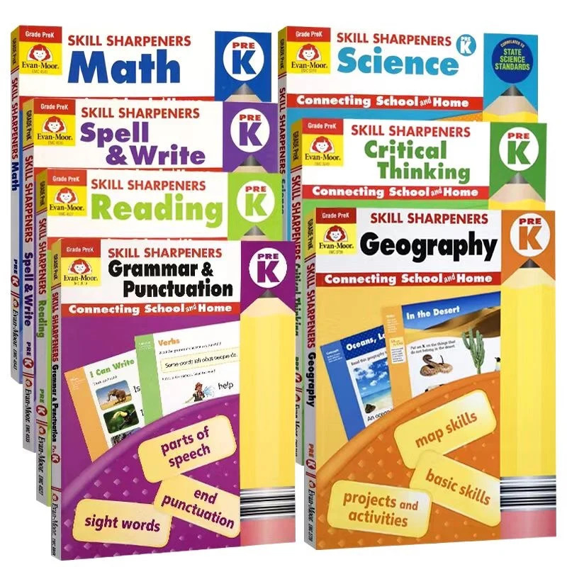 Evan Moor Evan Moor Evan-Moor Skill Sharpeners (7books) Grade Pre-K
