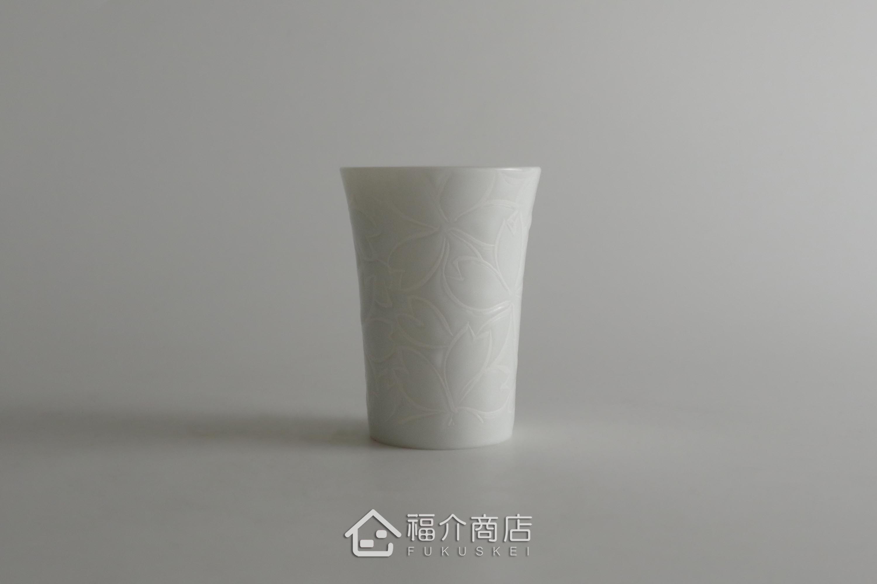 櫻花細長瓷杯