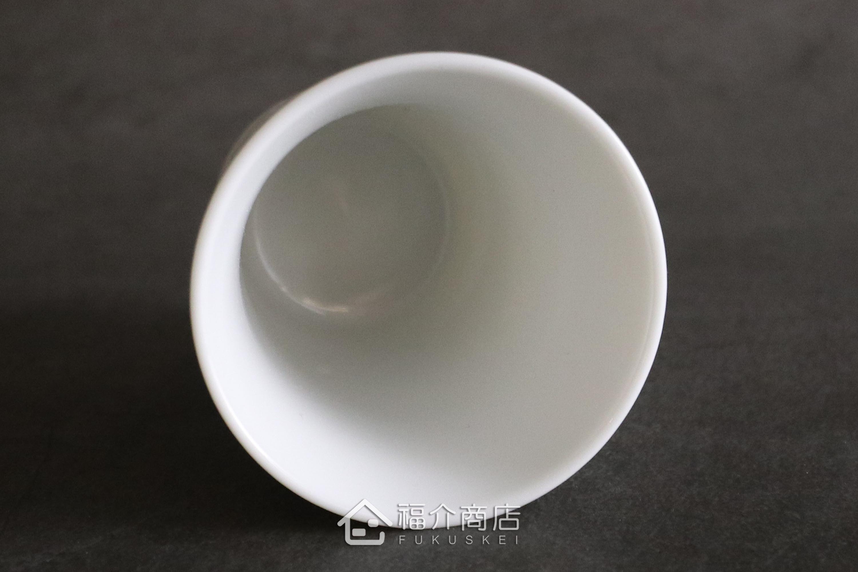 櫻花細長白瓷杯