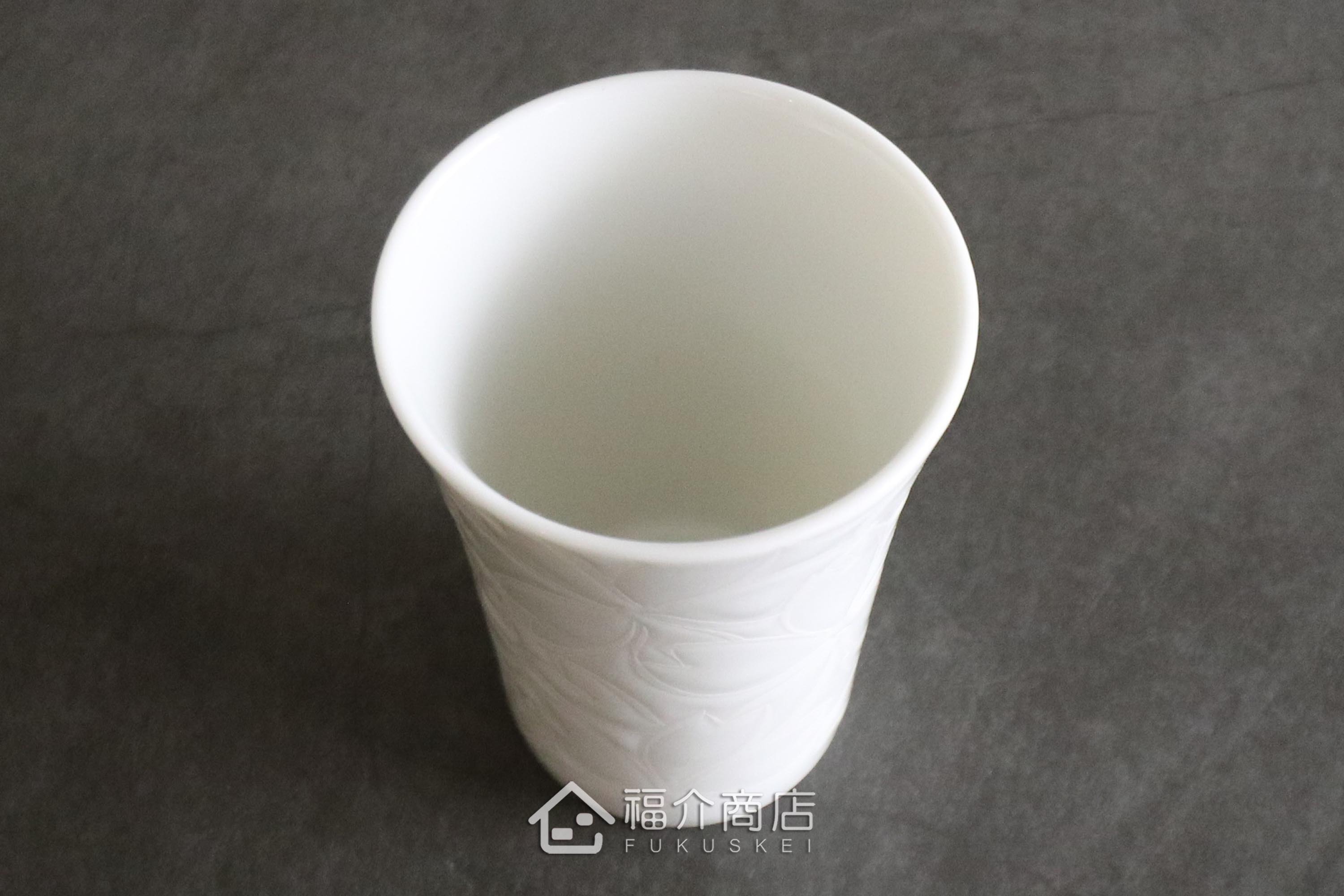 櫻花細長白瓷杯
