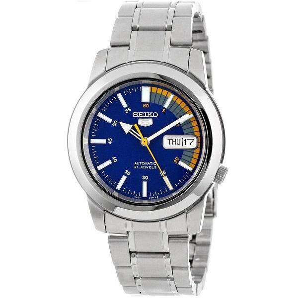 Seiko 精工 5 Automatic Blue Dial Silver Stainless Steel Men's Watch SNKK27K1 SNKK27 自動機械不鏽鋼 男士腕錶