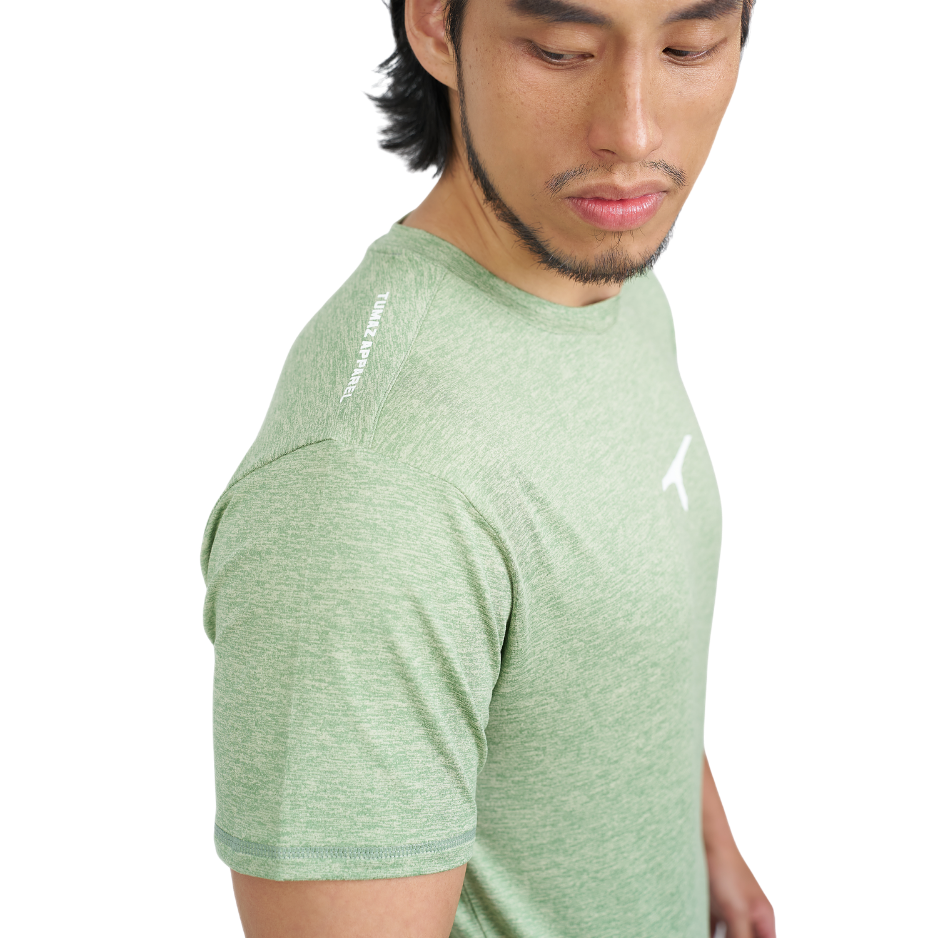 TUMAZ Classic Heather Men's Tee ( Basalt Grenn Heather)