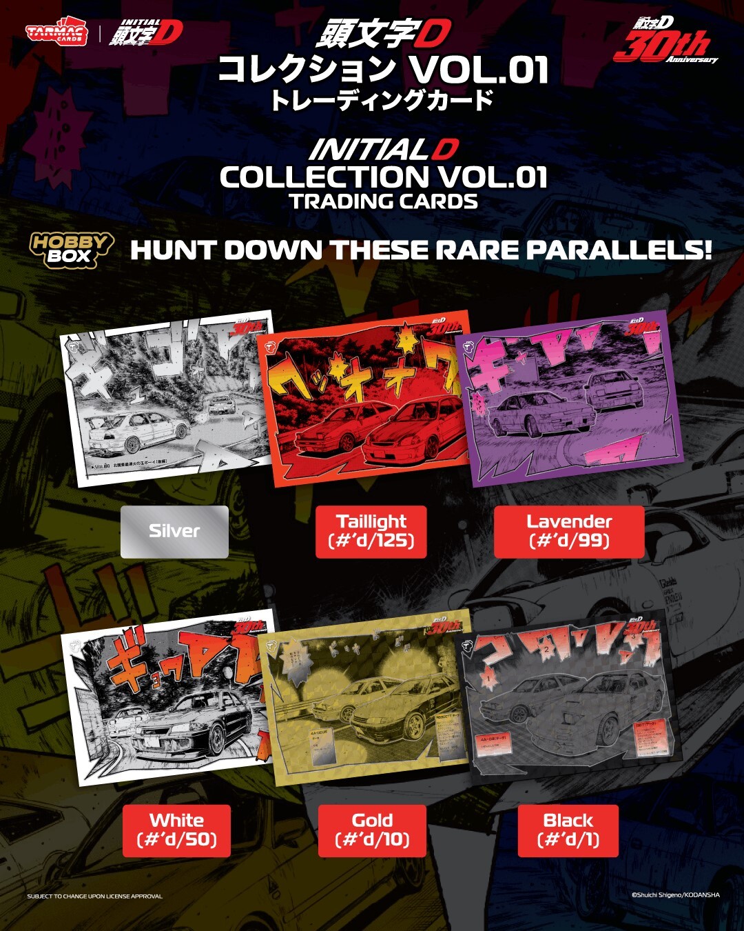 [預訂] Tarmac Works 頭文字 D Collection Vol.01－30週年紀念 - Hobby Box