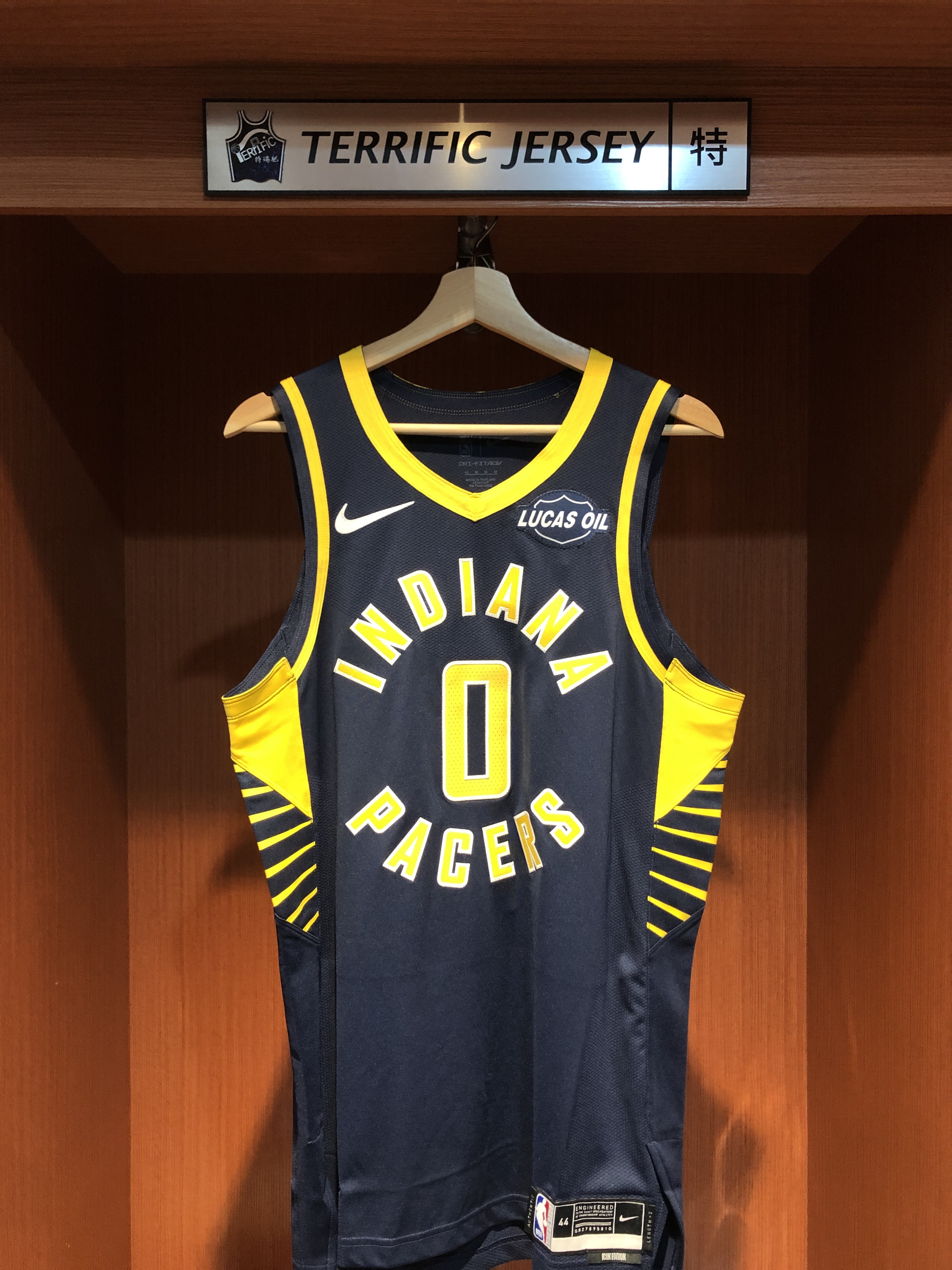 NBA球衣 Tyrese Haliburton 印第安納溜馬深藍 Icon Nike Authentic 球員版 電繡 含贊助商標 全新