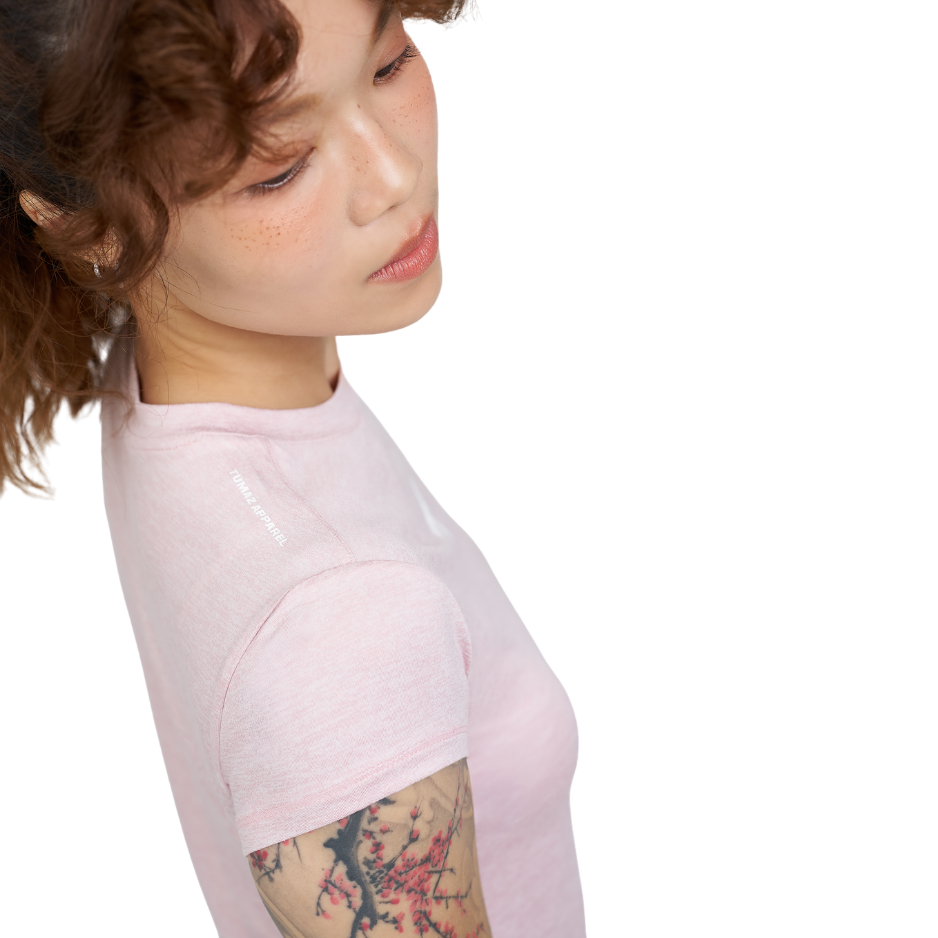 Tumaz Classic Heather Female Tee  ( Taro Puree Heather)