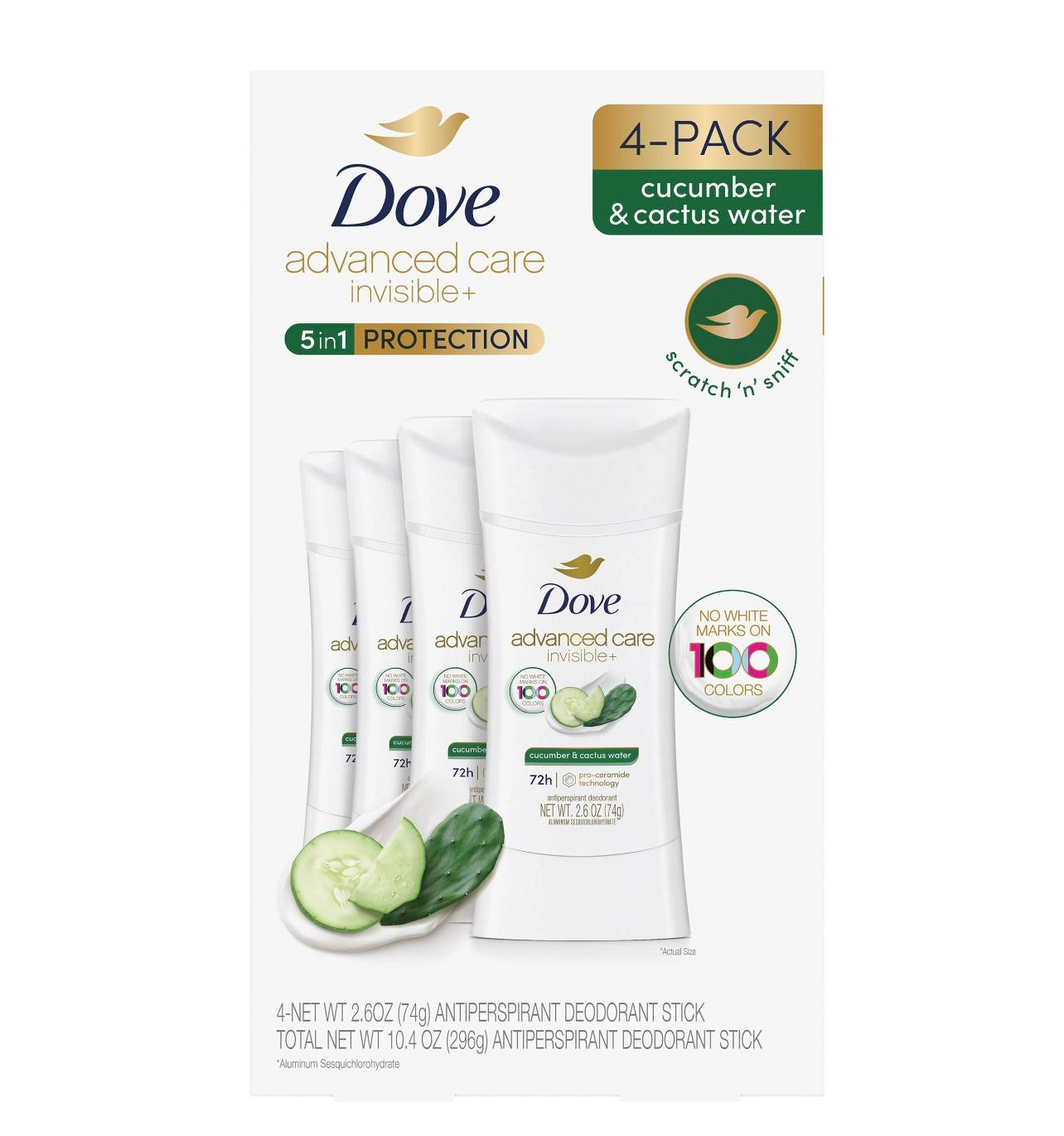【預購】Dove H050651 青瓜仙人掌味止汗膏2.6oz (4入裝)