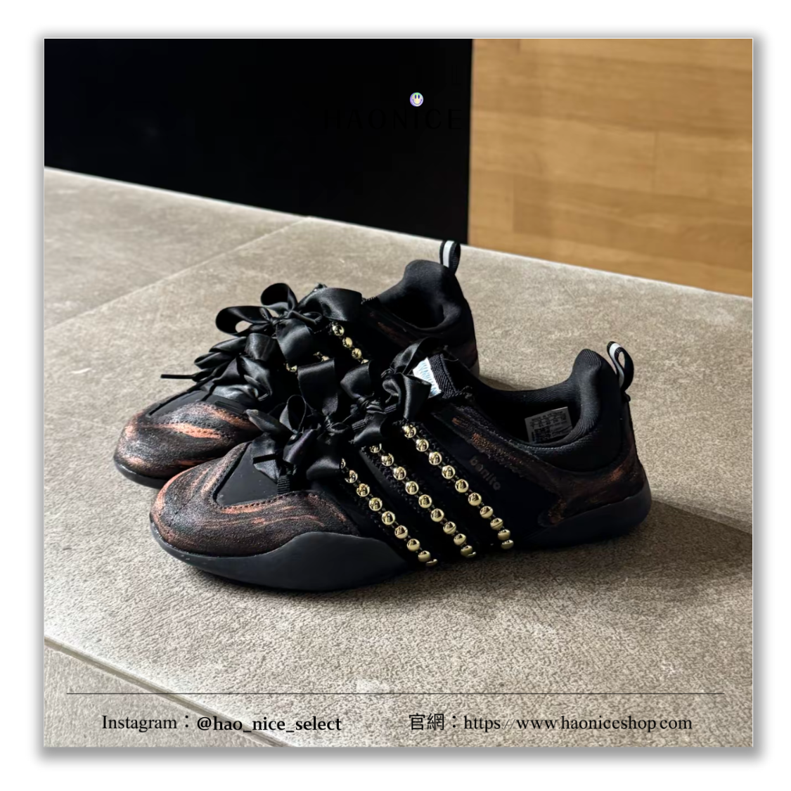 【HAO NICE】客製🎨Bad Bunny x adidas Ballerina⚡️朋克芭雷 暗黑風 黑橘 運動 休閒鞋 假一賠十 配合legit 驗貨