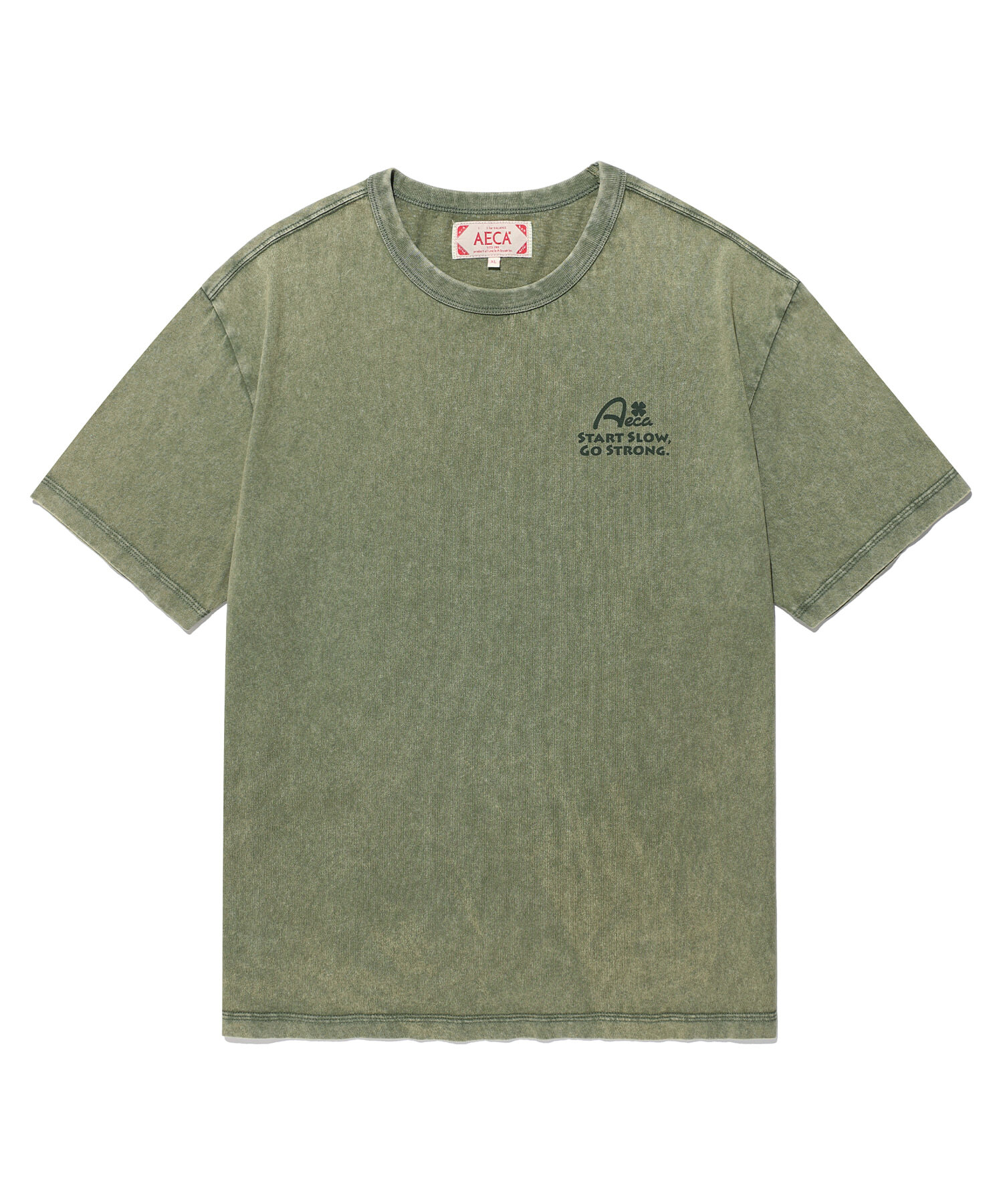 AECA START SLOW GO STRONG HALF SLEEVE TEE GREEN AW2602TS27GN