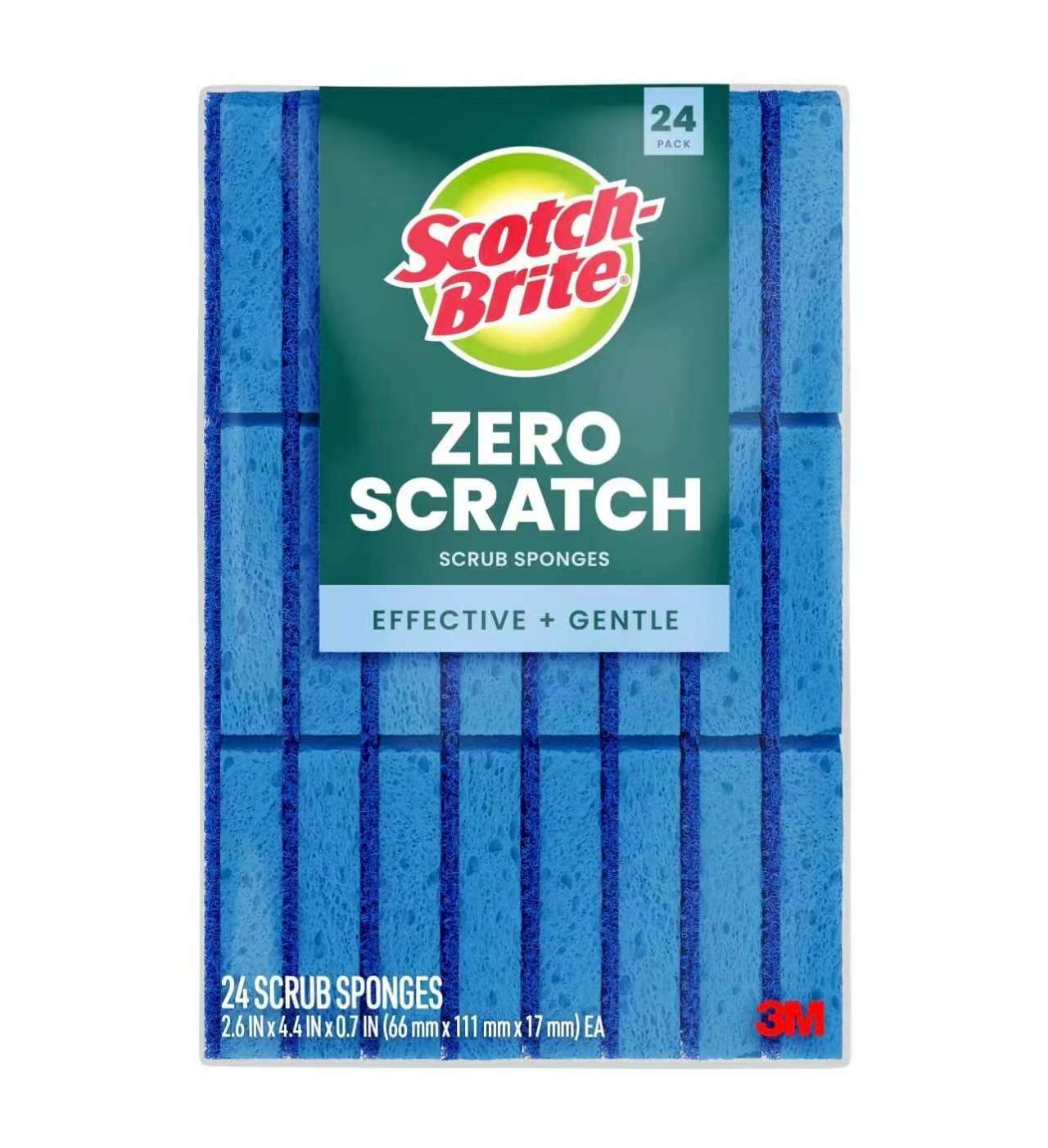【預購】3M 思高 Scotch-Brite H050662 零刮痕去汙海綿 — 24入大容量家庭裝