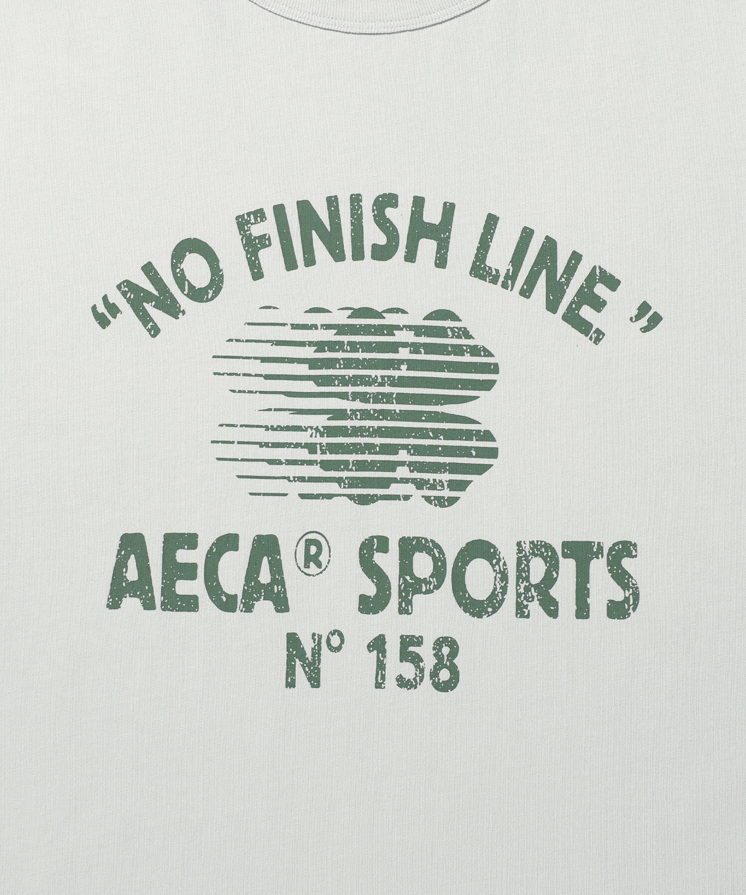 AECA NO FINISH LINE WASHED HALF SLEEVE TEE GREEN AW2602TS30GN