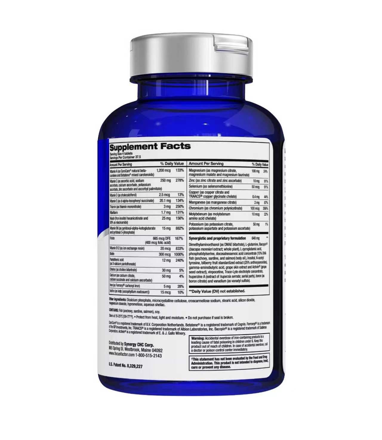 【預購】Focus Factor H050666 大腦營養強化錠-提升記憶力與專注力 180錠