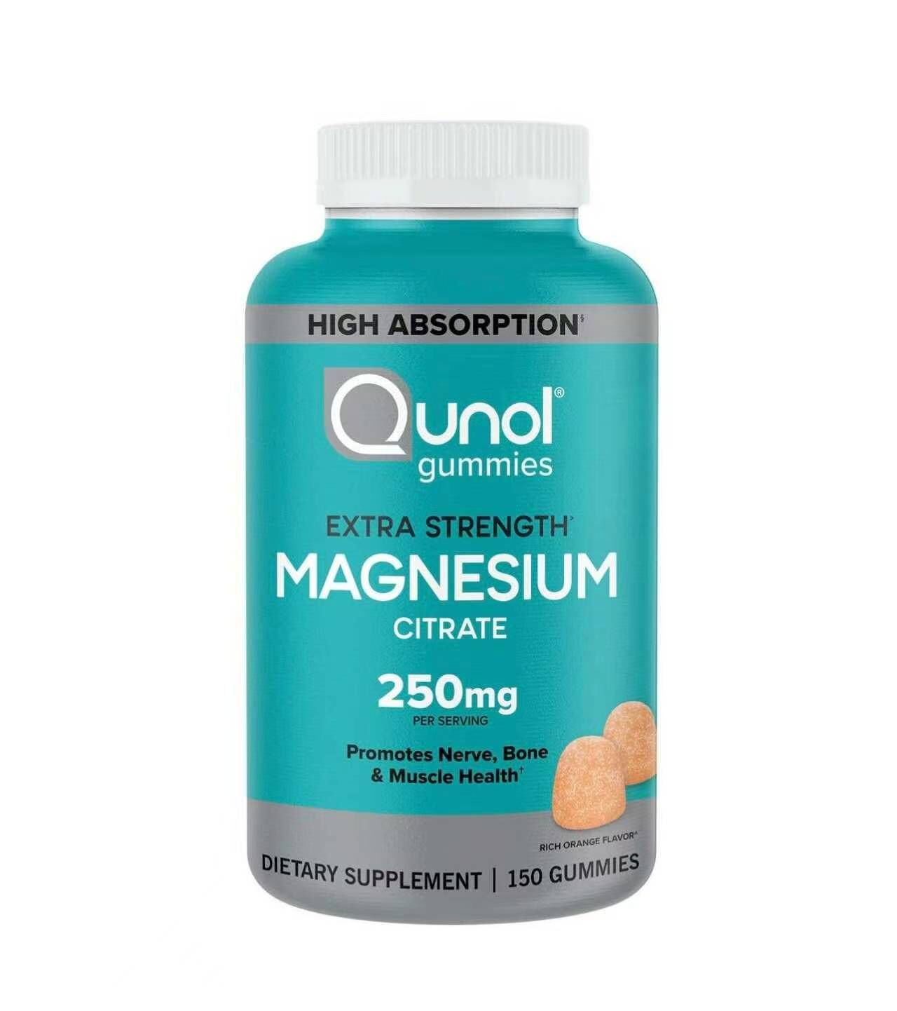 【預購】Qunol H050668 Magnesium強效護體軟糖 250mg 高含量 150粒裝