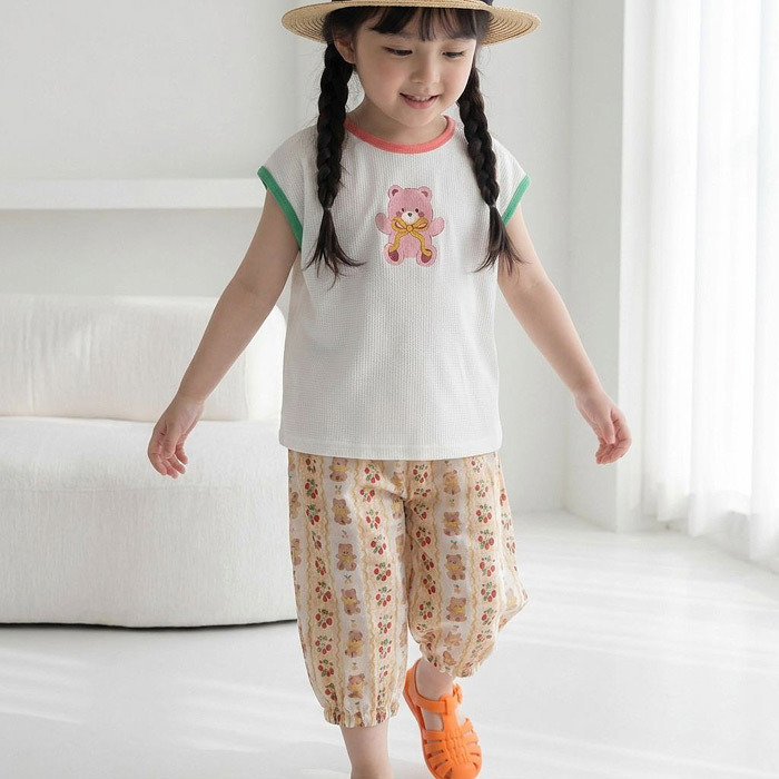 正韓夏Orangemom 兩色可愛熊熊褲