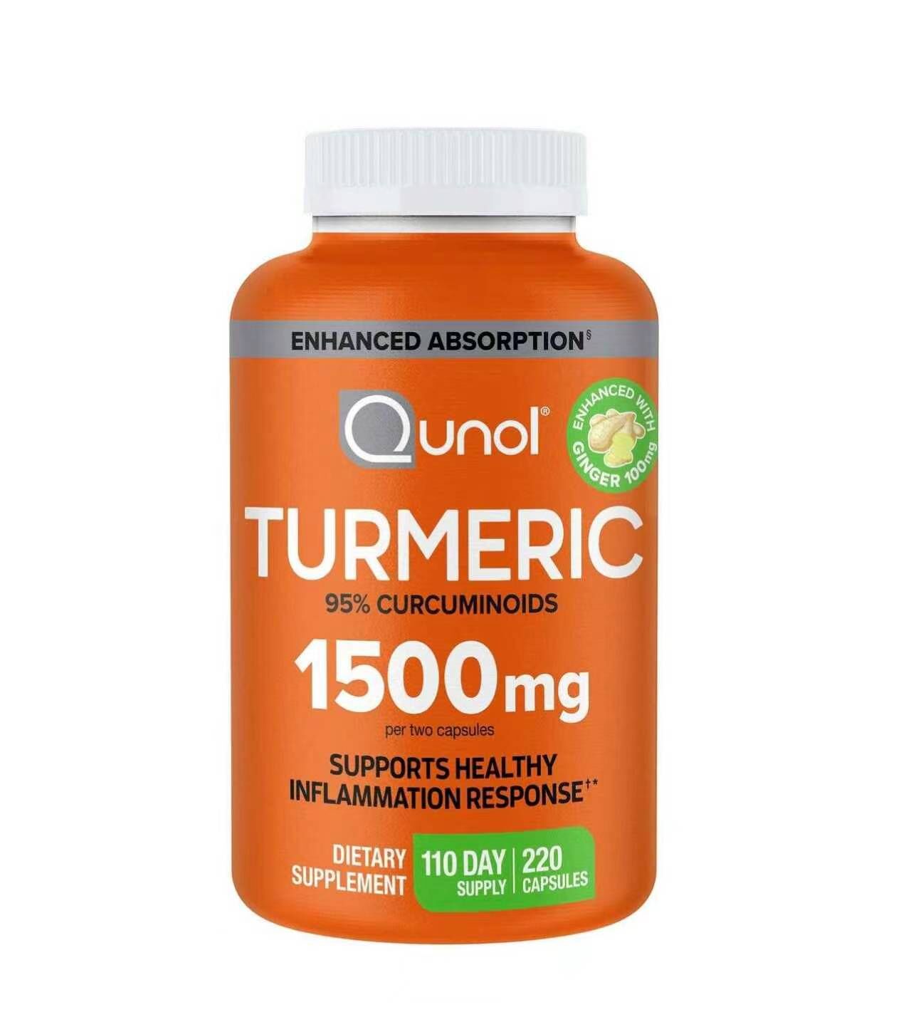 【預購】Qunol  H050671 Turmeric 薑黃萃取膠囊 (95% 薑黃素活性配方)1500mg 220粒