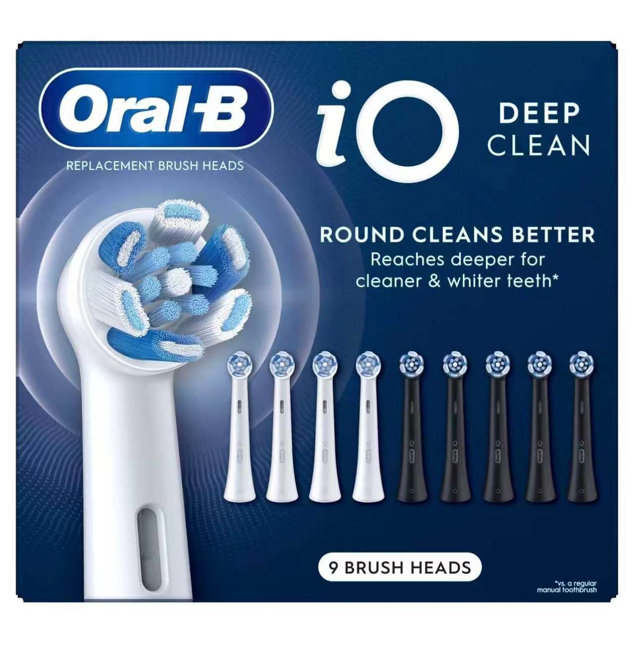 【預購】Oral-B  H050673 iO 專用深層清潔替換刷頭 (9 入超值量販裝)