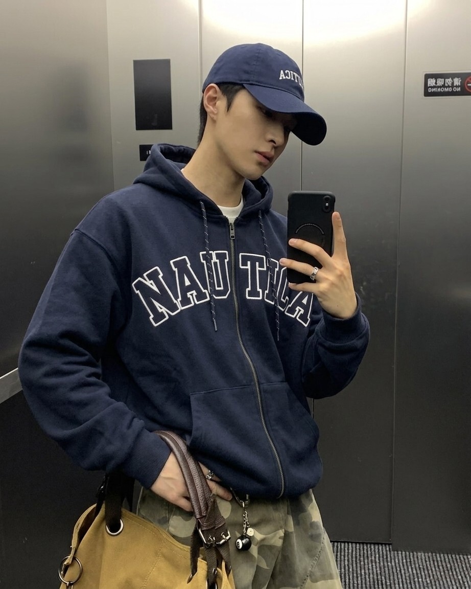 <日本限量降價+單件免運>NAUTICA Arch Logo Sweat Zip Hoodie 日本 限定 連帽 外套