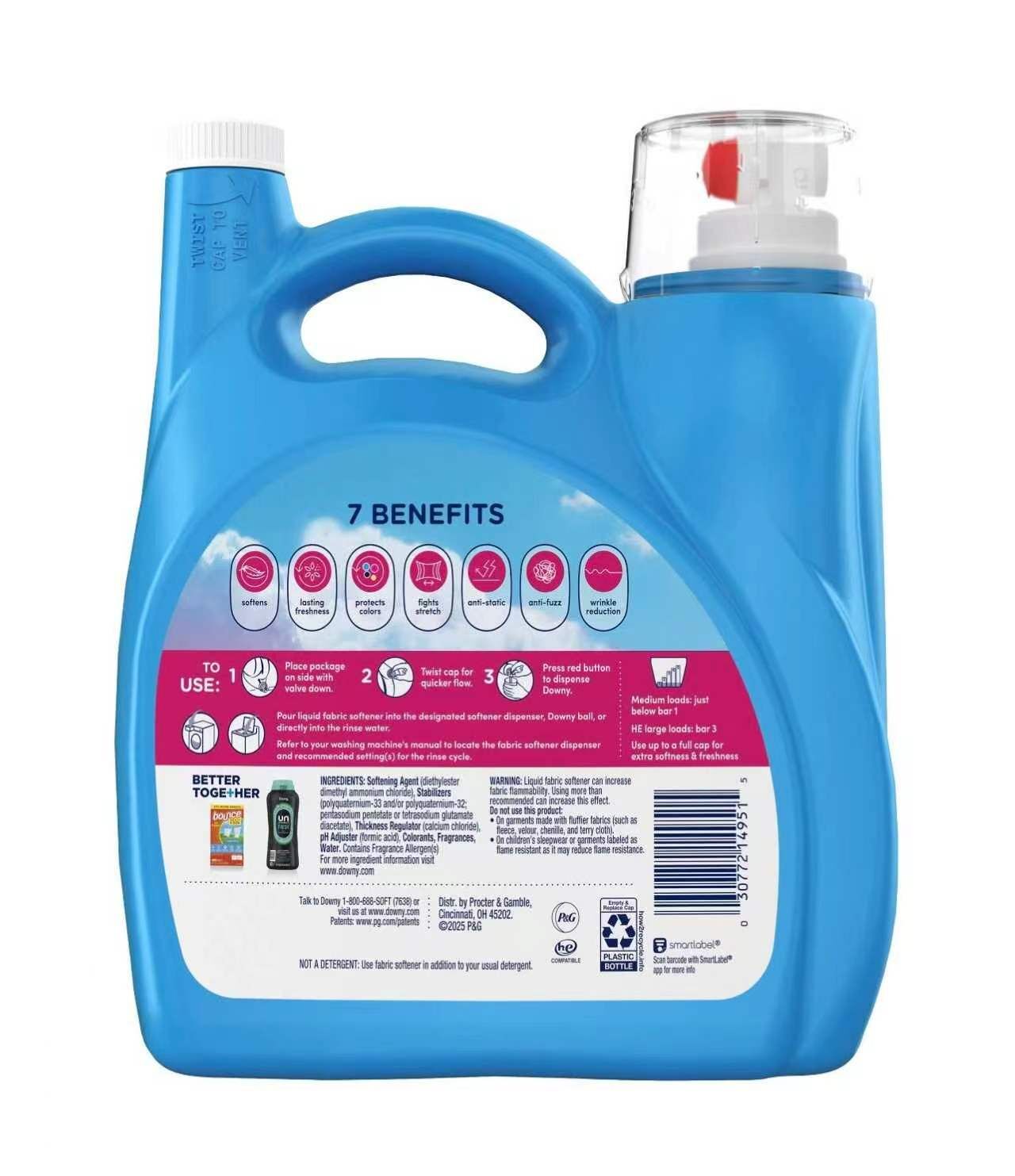【預購】Downy H050675 2合1 超濃縮護衣柔軟精四月清新香 (257 次超值用量)