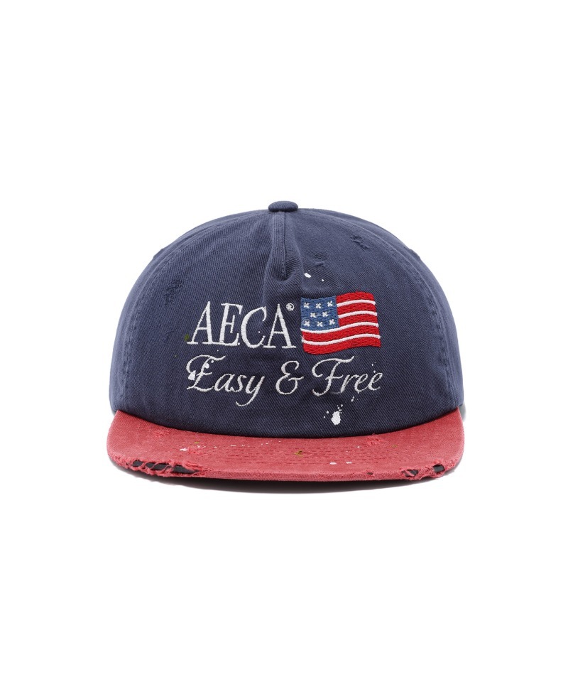 AECA RETRO FLAG FLAT CAP NAVY AW2601CA04NA
