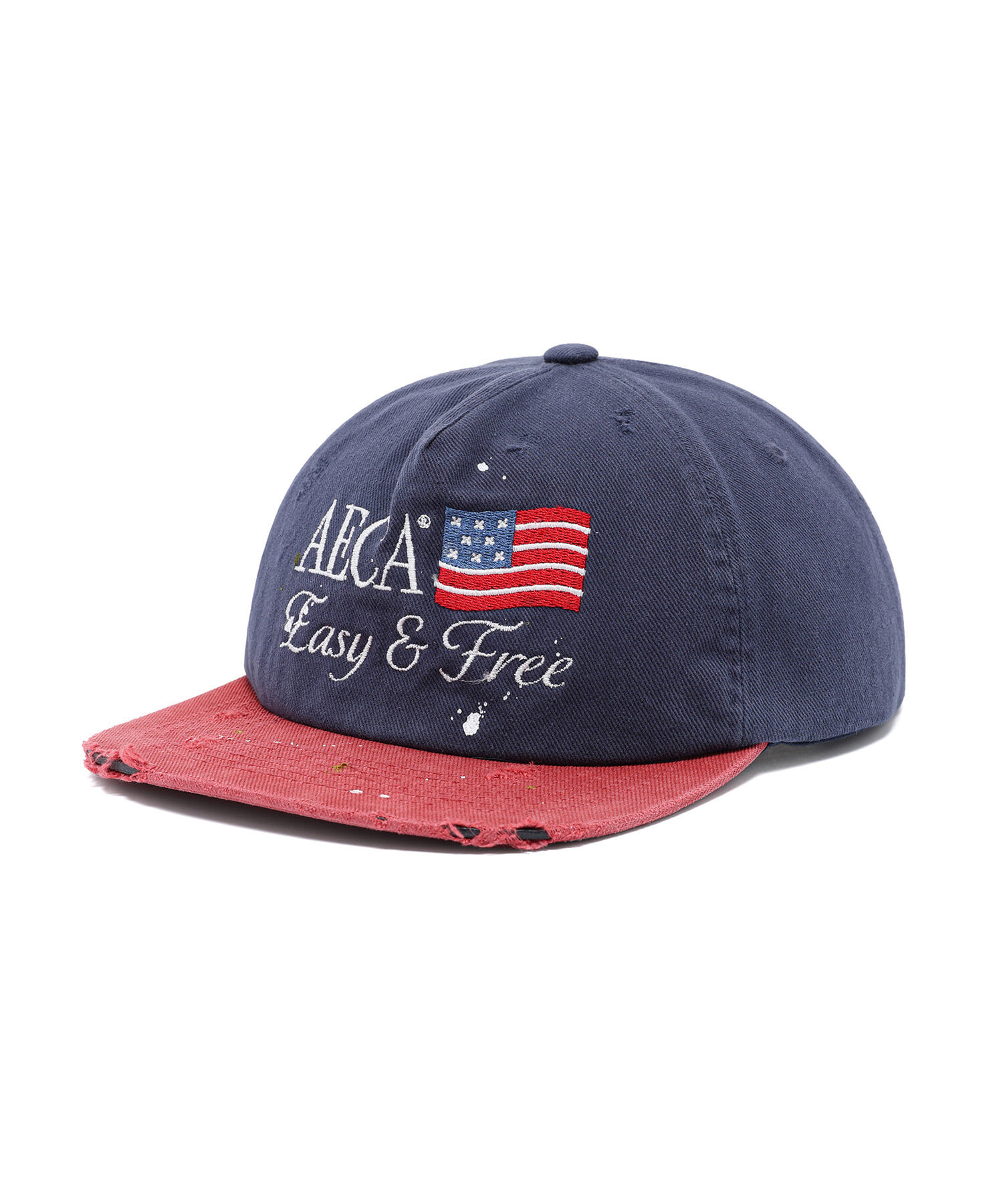 AECA RETRO FLAG FLAT CAP NAVY AW2601CA04NA