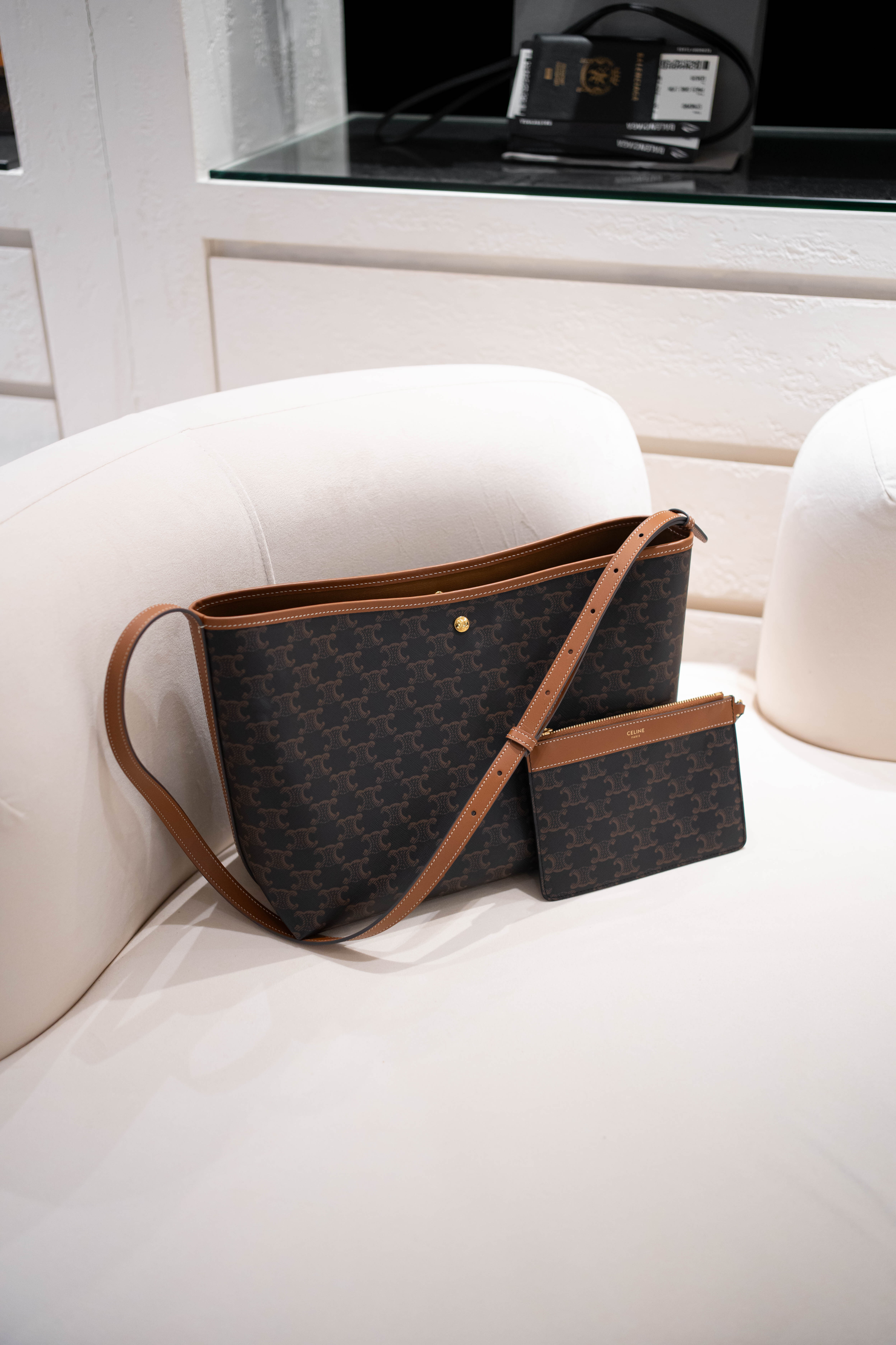 Celine soft shopper bag tan 托特袋