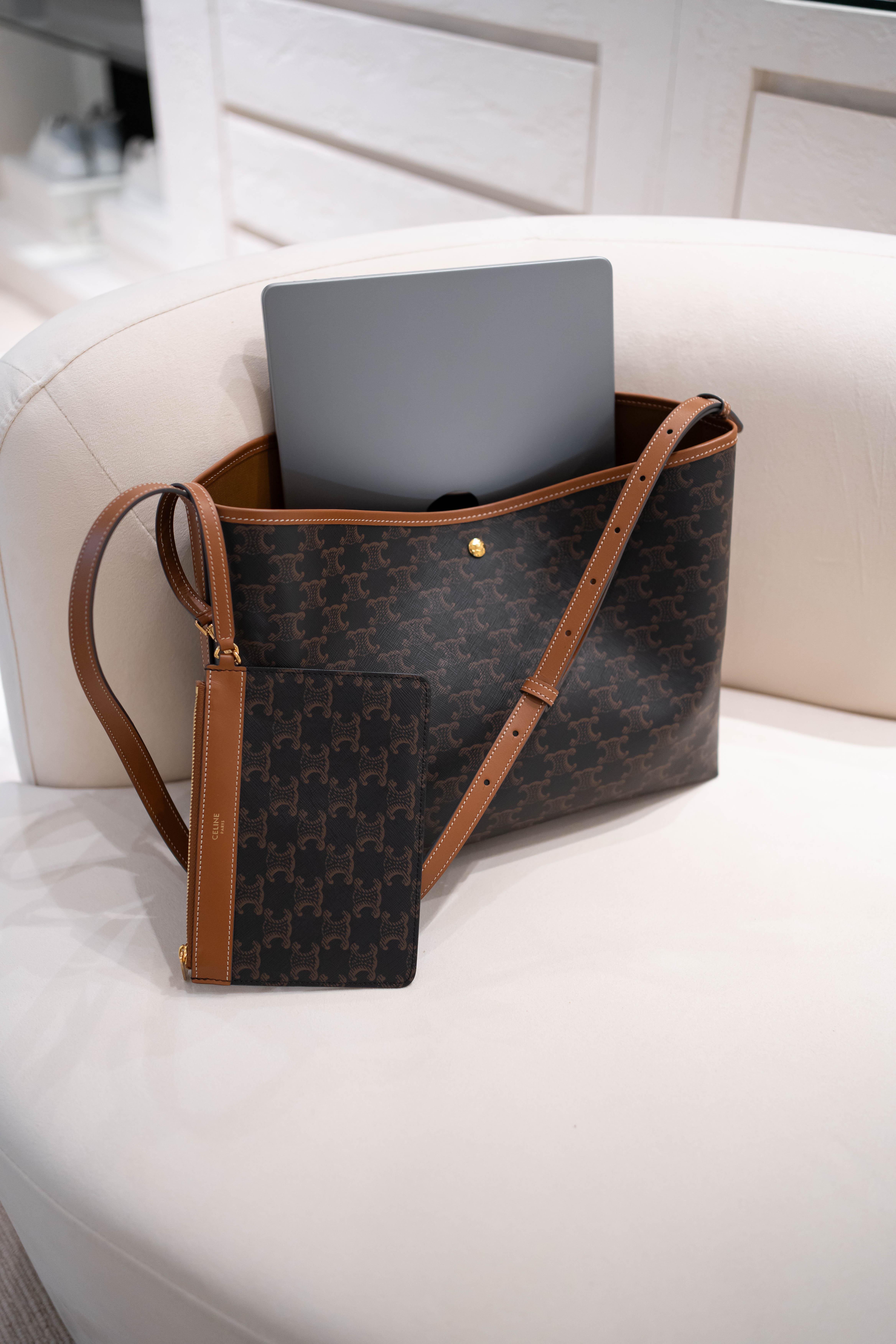 Celine soft shopper bag tan 托特袋