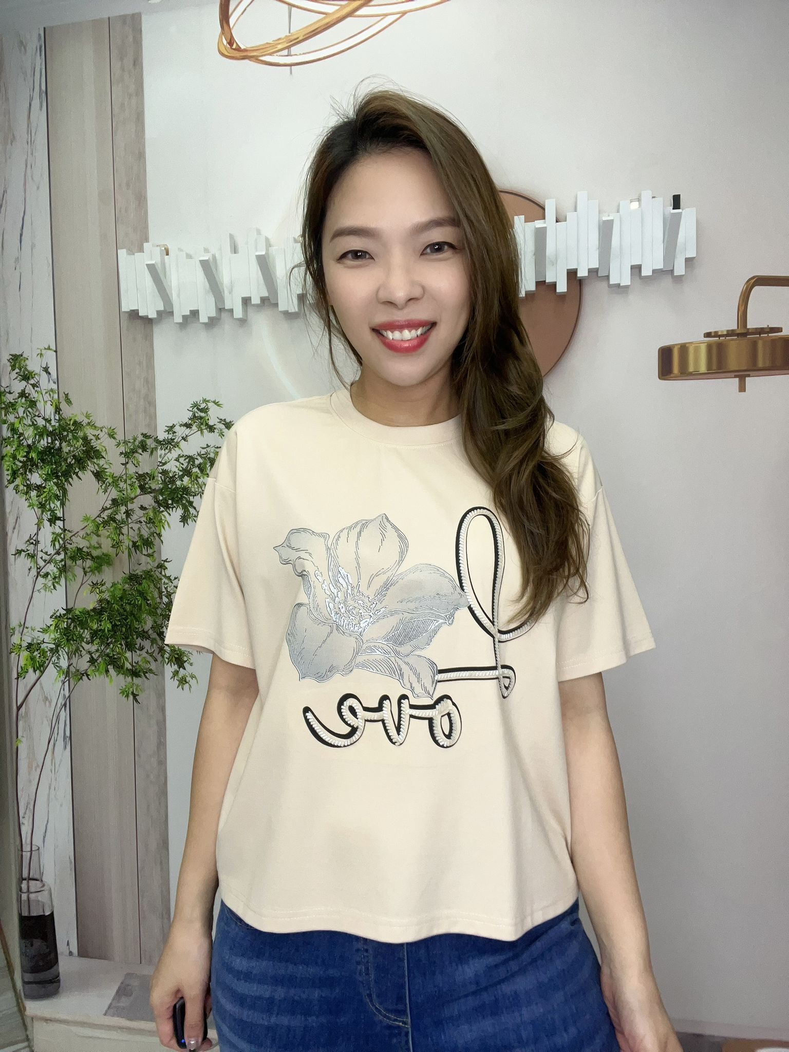 Ma牌子love 字花拼花圖案top~162S