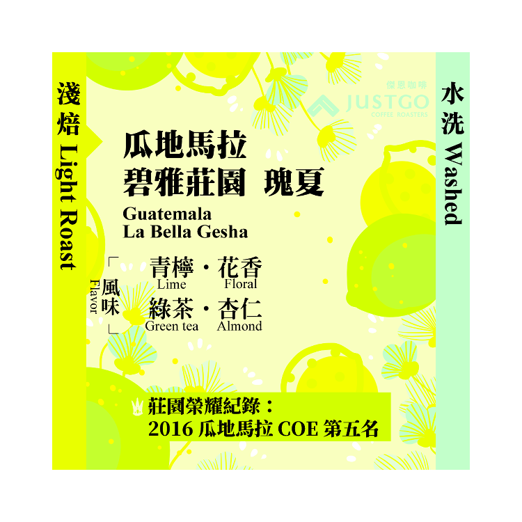 [掛耳包] 瓜地馬拉 碧雅莊園 瑰夏 [水洗]