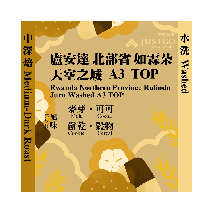 [中深焙] 盧安達 北部省 如霖朶 天空之城 A3 TOP [水洗]