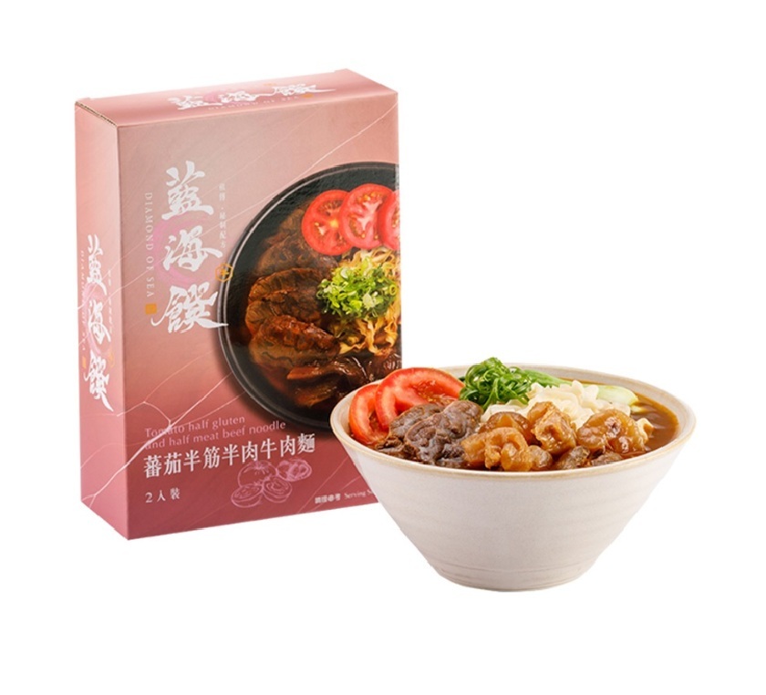 藍海饌   蕃茄半筋半肉牛肉麵 2包/盒