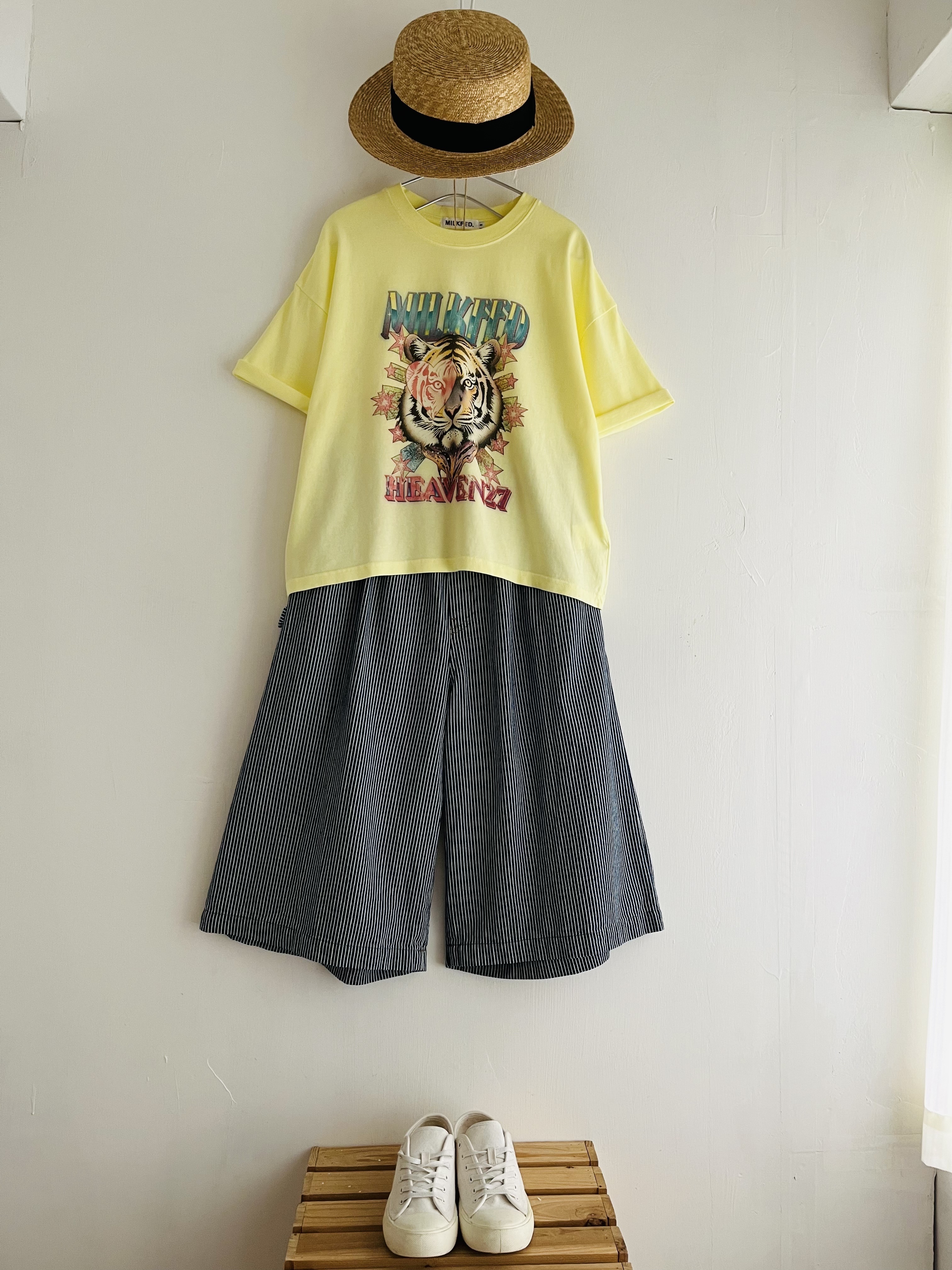 MILKFED黃色圓領老虎🐯tee