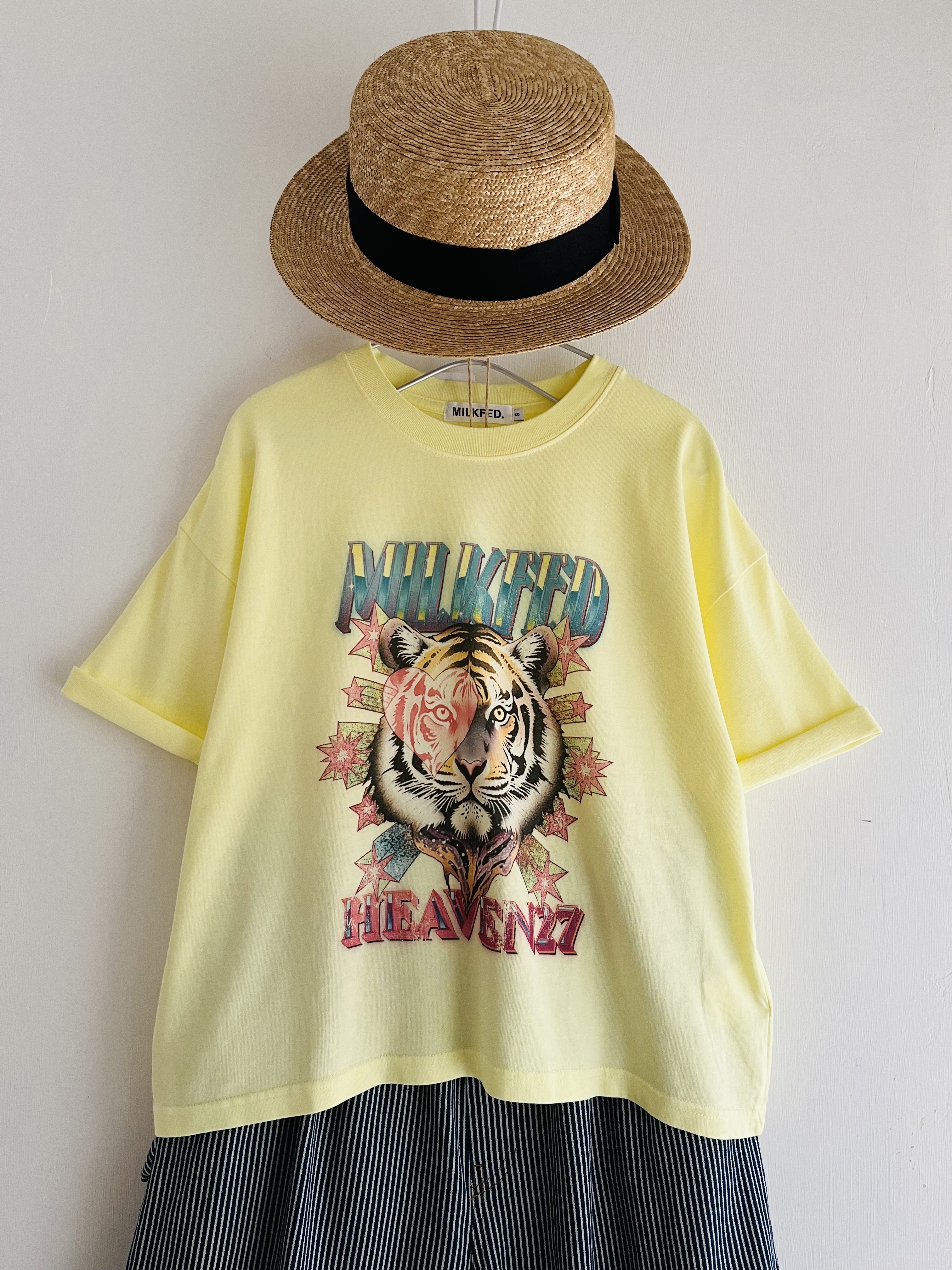 MILKFED黃色圓領老虎🐯tee