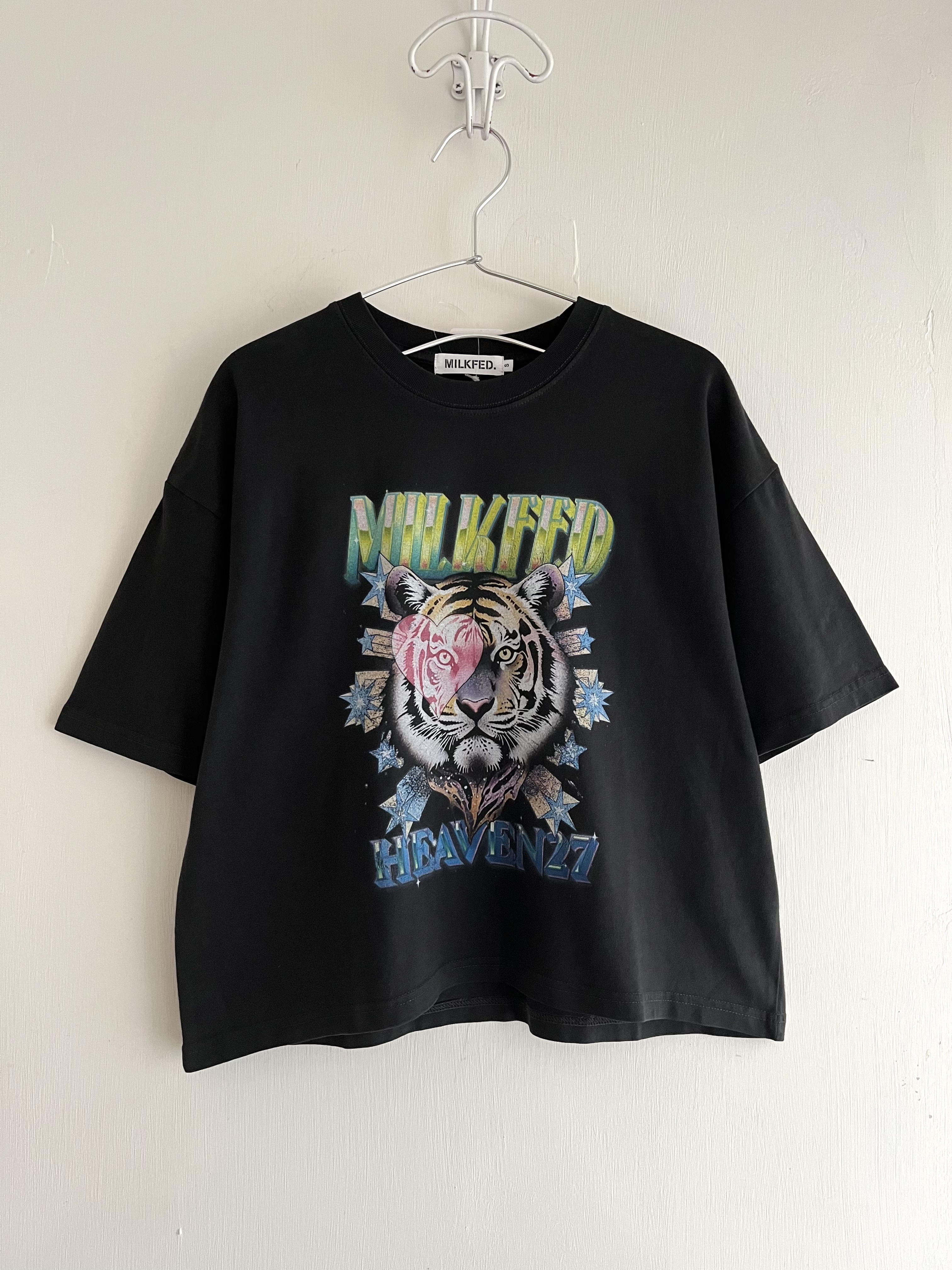 MILKFED黑色圓領老虎🐯tee