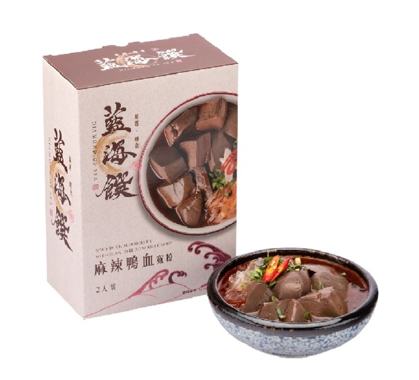 藍海饌  麻辣鴨血寬粉  2包/盒