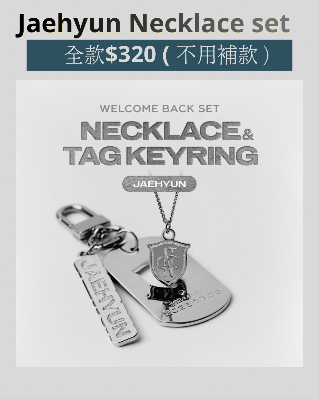 Jaehyun Necklace welcome back set