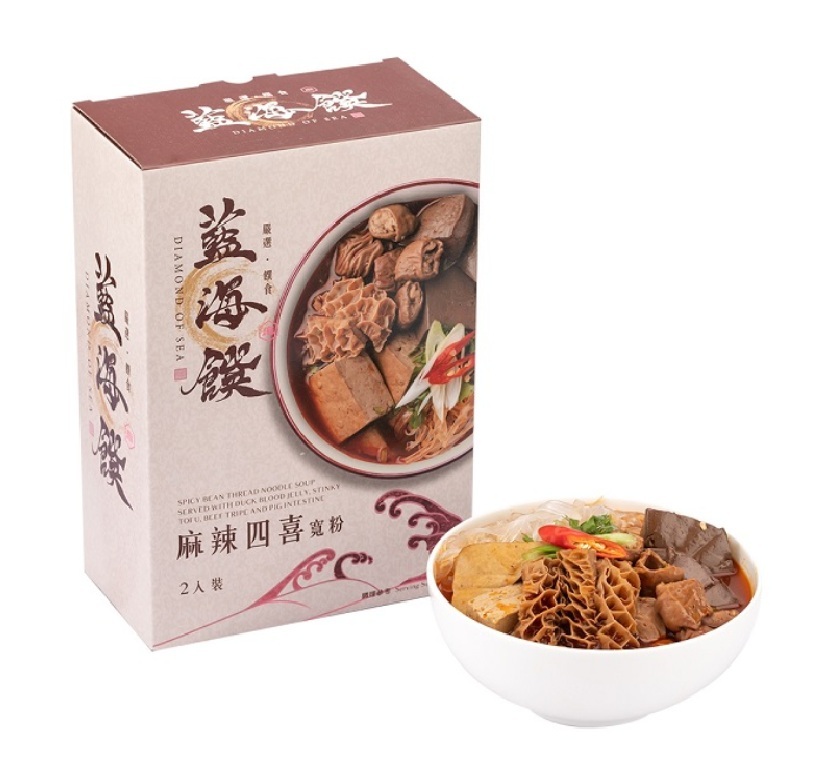 藍海饌   麻辣四喜寬粉  2包/盒