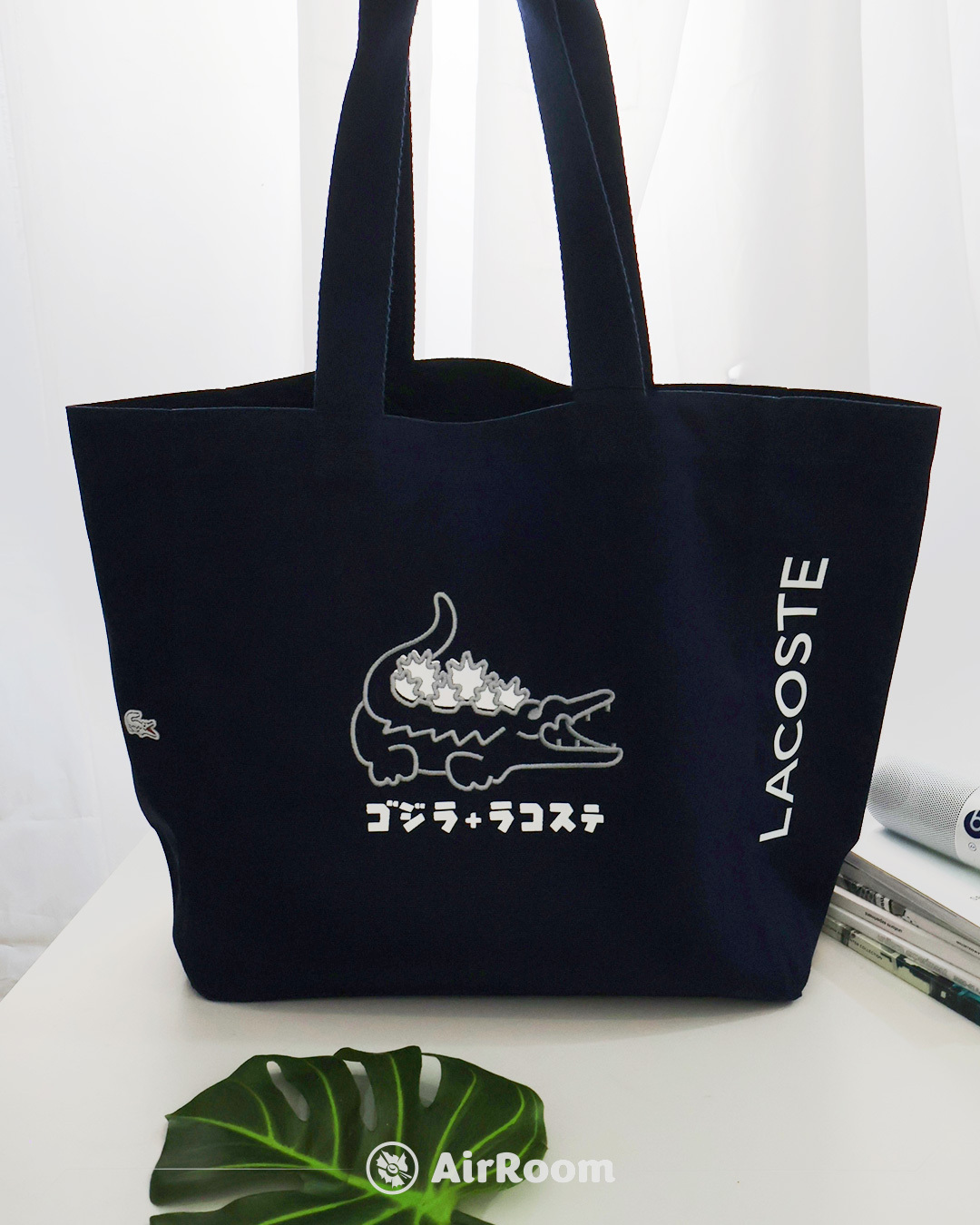 2026SS 日版Lacoste x Godzilla 聯名哥吉拉鱷魚手提袋托特包現貨