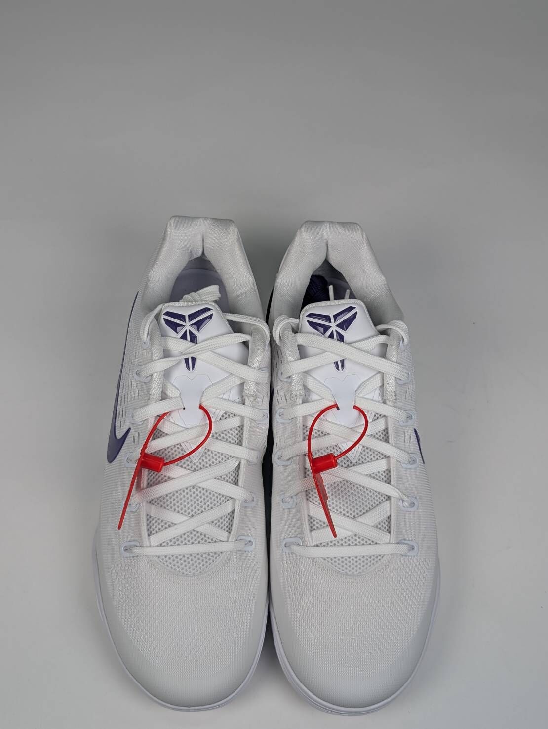 微瑕疵-右腳外側髒汙 IH1401-100 M10 Nike Kobe 9 Low Protro "White Purple" 白紫 黑曼巴 籃球鞋 男款
